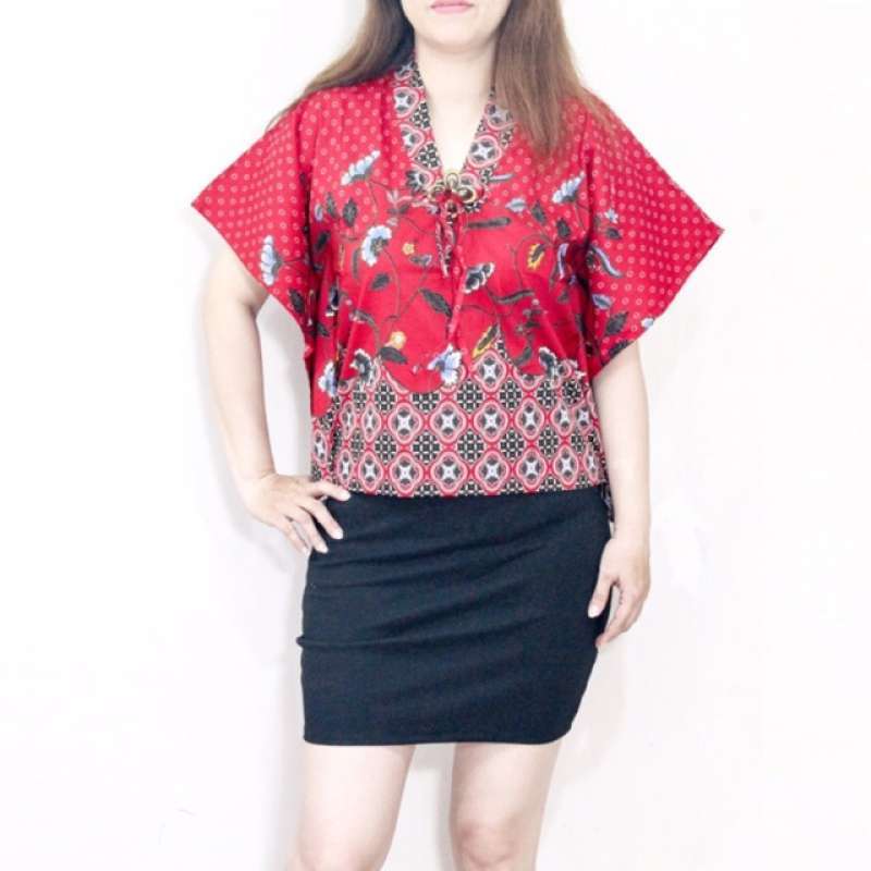 Jual Tc22 Baju Atasan Batwing Wanita Motif Batik Songket Terbaru Bahan Katun Strecth Murah Mei 2021 Blibli