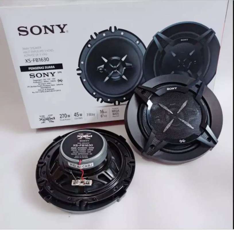 Jual Speaker Coaxial Mobil Ukuran 6 Inch Sony Xs Fb 1630 Resmi Ori