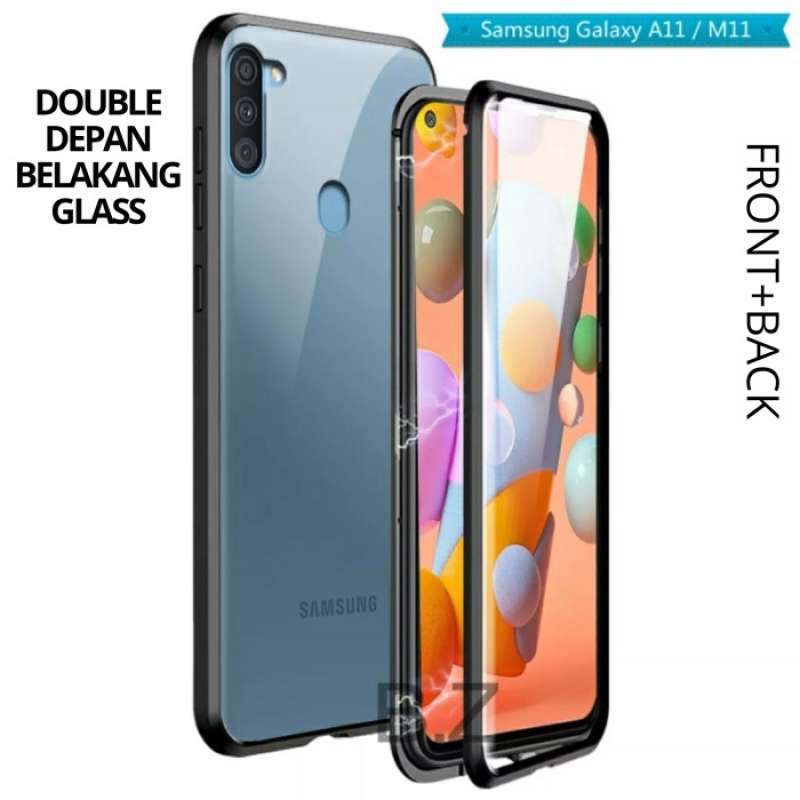Jual Samsung Galaxy A11 M11 Double Side Glass Magnetic Case Cover