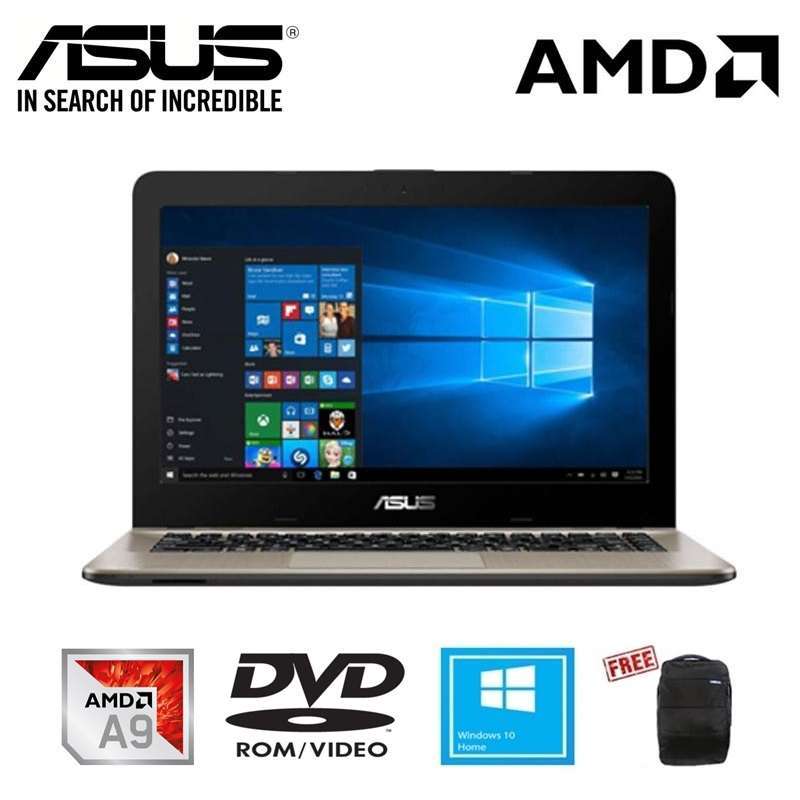 Jual Asus X441ba Ga941t Notebook Amd A9 9425 4gb 1tb Hdd Dvd Room 14inch Win10 Brown Online Desember 2020 Blibli