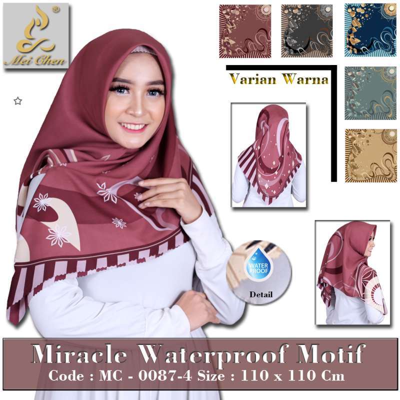 Jual Mei Chen Hijab Anti Air Motif Folkadot Simpel Laser Cut Murah Mei 2021 Blibli