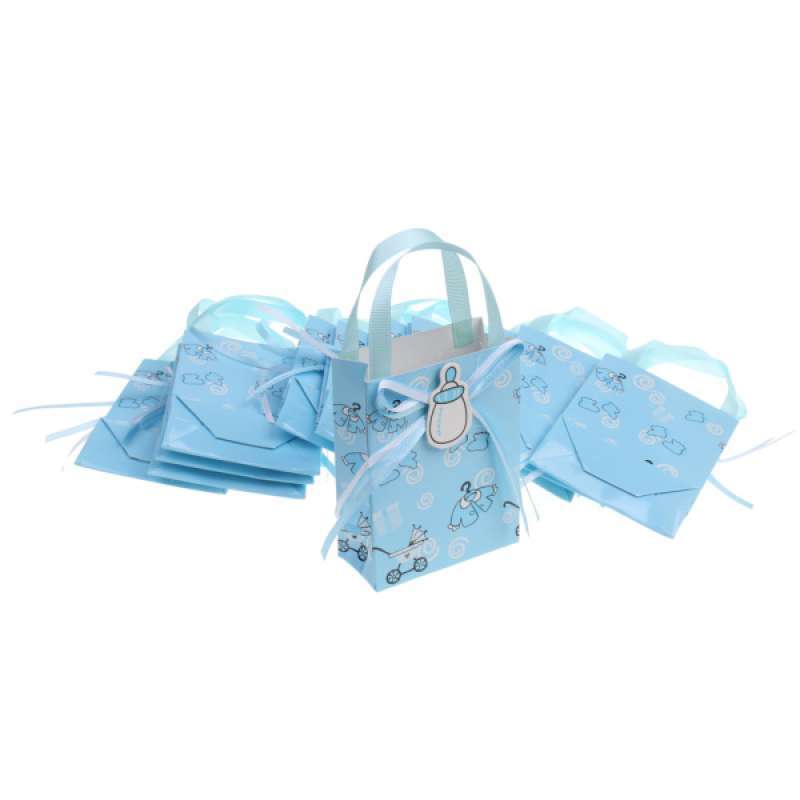Jual 12 Cute Candy Gift Bags Mini Tote For Girl Boy Baby Shower Birthday Favor Online Oktober 2020 Blibli Com