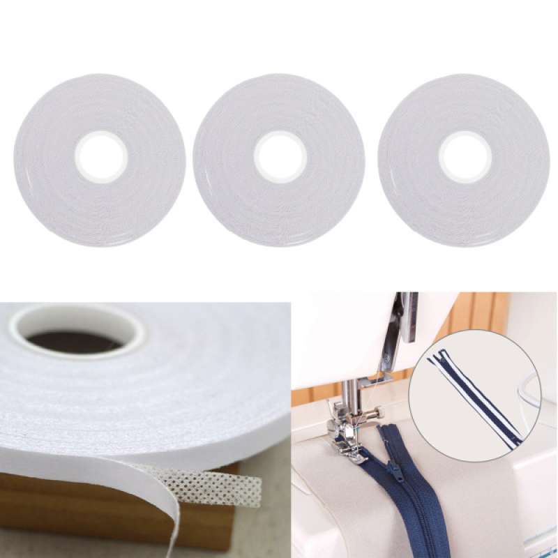 3Pcs White Double Sided Tape for Tailor Dressmaker Clothes Bags Sewing 
