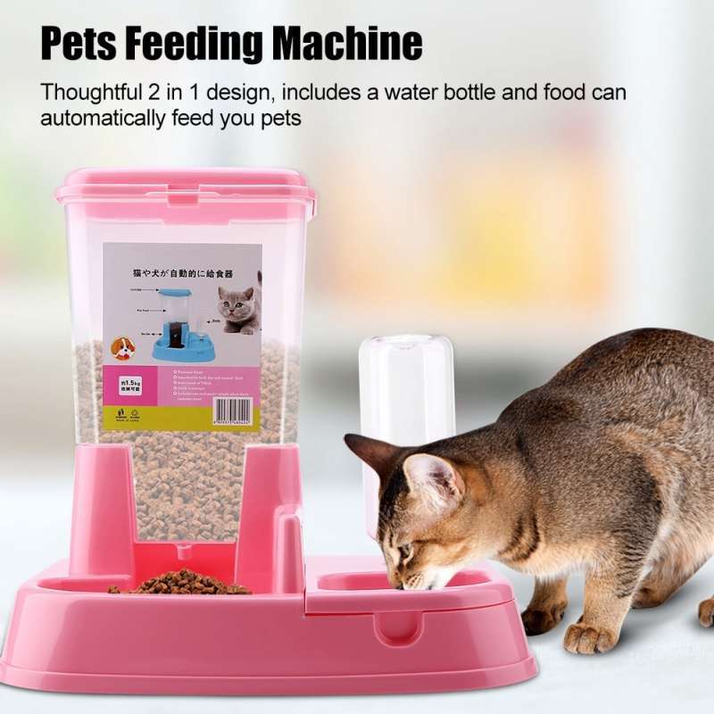 Jual Casaline MierrPet Home Tempat Makan Anjing Kucing Automatic Pet Food  Dispenser PET0640 - Blue - Blue di Seller Xteen Tech - Indonesia | Blibli