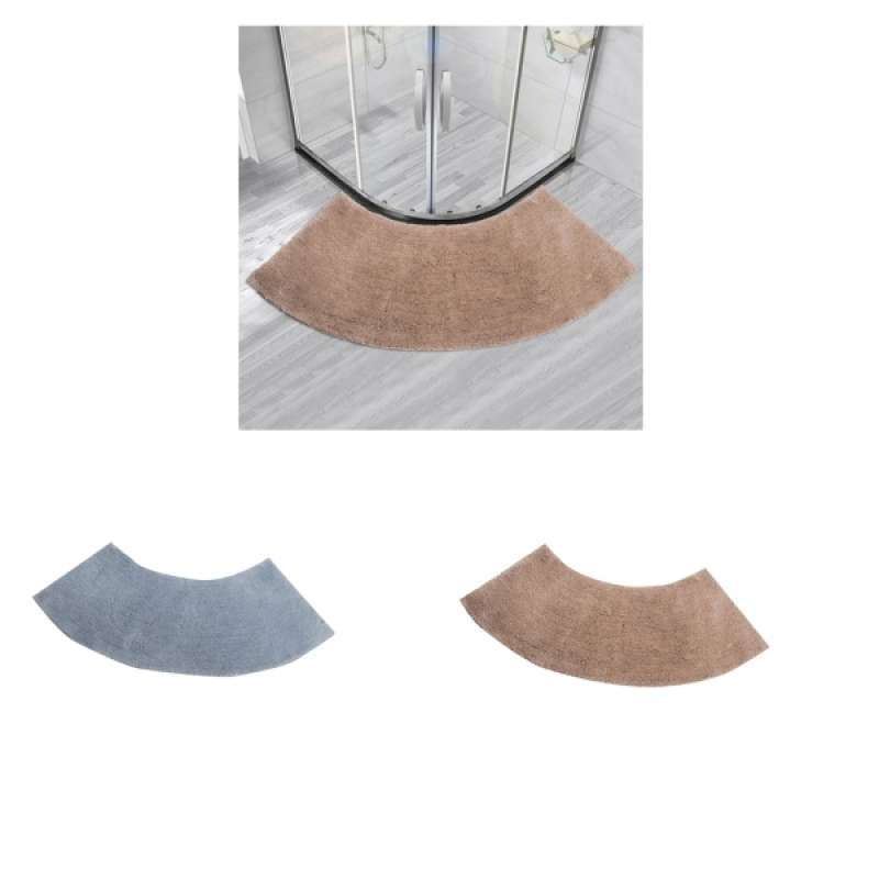 Jual 2pcs Slip Resistant Corner Bath Mat Soft Bathroom Mat For Bathroom Mat Online November 2020 Blibli Com