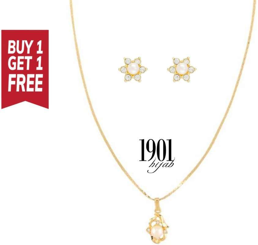 Jual 1901 Jewelry Buy 1 Get 1 Kalung Mutiara Lapis Emas Online September 2020 Blibli Com