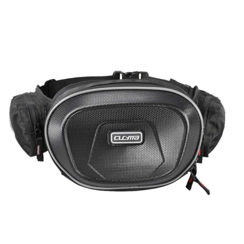 black nylon fanny pack