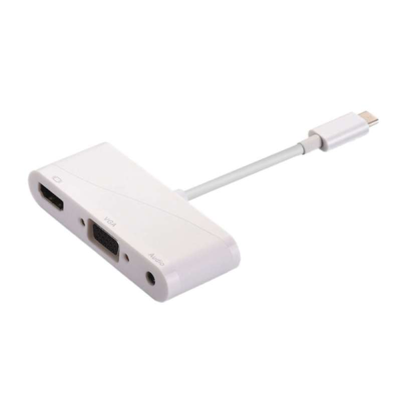 Hub HDMI VGA Display Adapter Audio Jack 