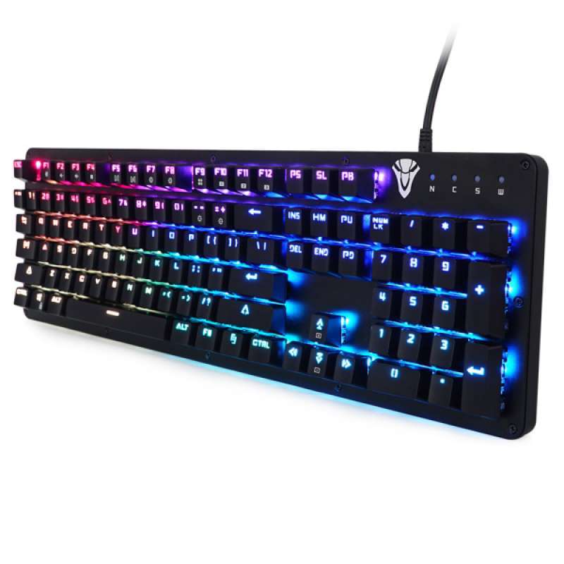gaming keyboard mechanical keyboard 104 key rgb led backlit for pc laptop