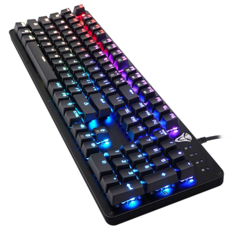 gaming keyboard mechanical keyboard 104 key rgb led backlit for pc laptop