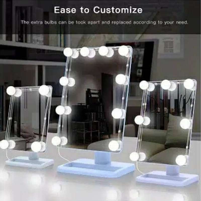 Jual Vanity Mirror Lights Lampu Meja Rias Isi 10 Cermin 3 Temperatur Warna Online Januari 2021 Blibli