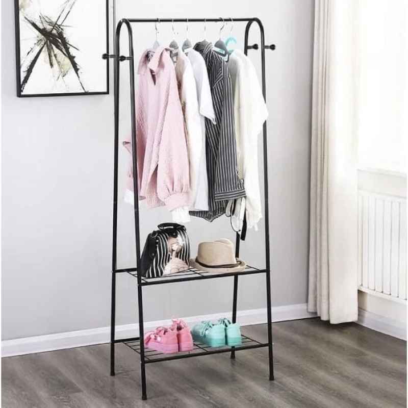 Jual Rak Gantungan Baju Rak Standing 4 Hook Cantolan Clothes Hanger Rack Online September 2020 Blibli Com