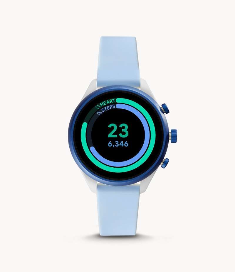Jual REFURBISHED Fossil Sport Smartwatch Light Blue Silicone