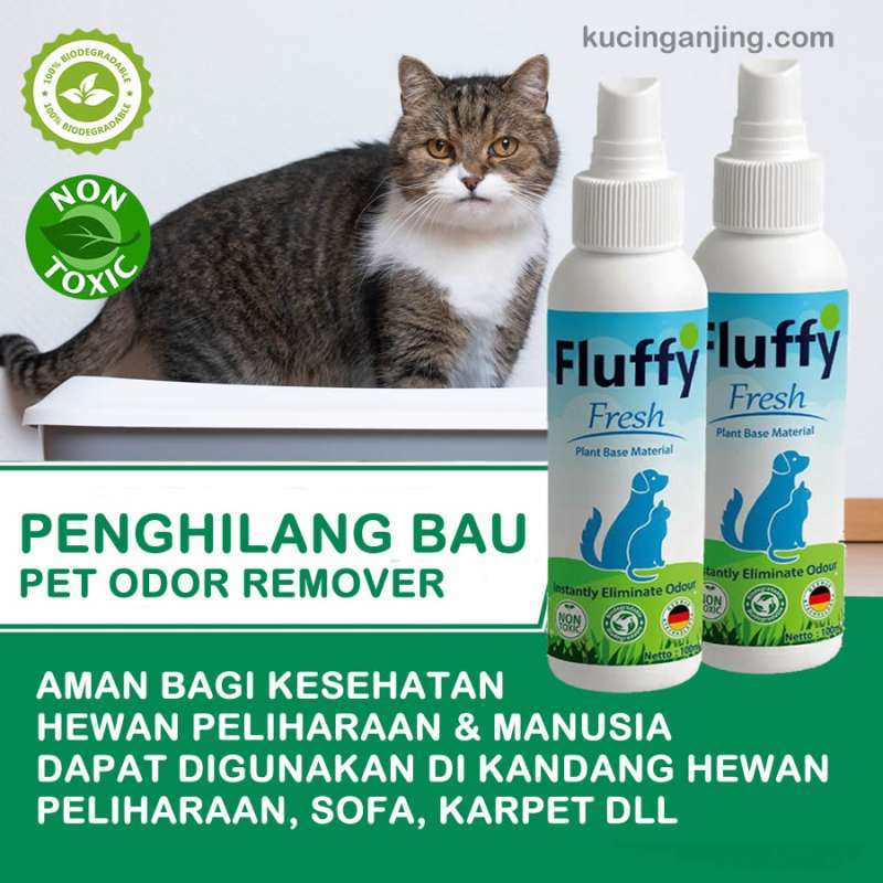 Jual Penghilang Bau Kencing Kotoran Hewan Peliharaan Disinfektan Kadang Anjing Kucing Hamster Anti Bakteri Aman Tidak Beracun Fluffy Fresh Online September 2020 Blibli Com