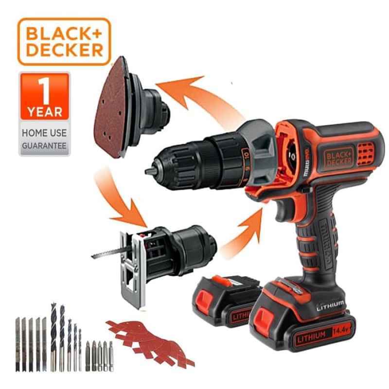 black decker bor cordless mesin multifungsi 6 tool kit evo186 b1