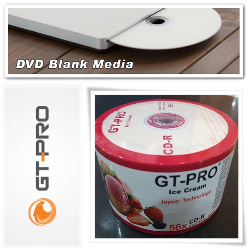 Jual GT-PRO Ice Cream CD-R 56x CD Blank- [50 pcs] Reprint di Seller MEKAR  JAYA Pademangan Barat, Kota Jakarta Utara Blibli