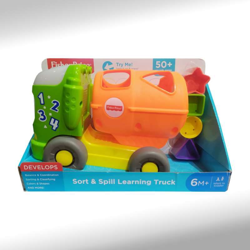 Jual Fisher Price Sort Spill Learning Truck Mainan Edukasi di