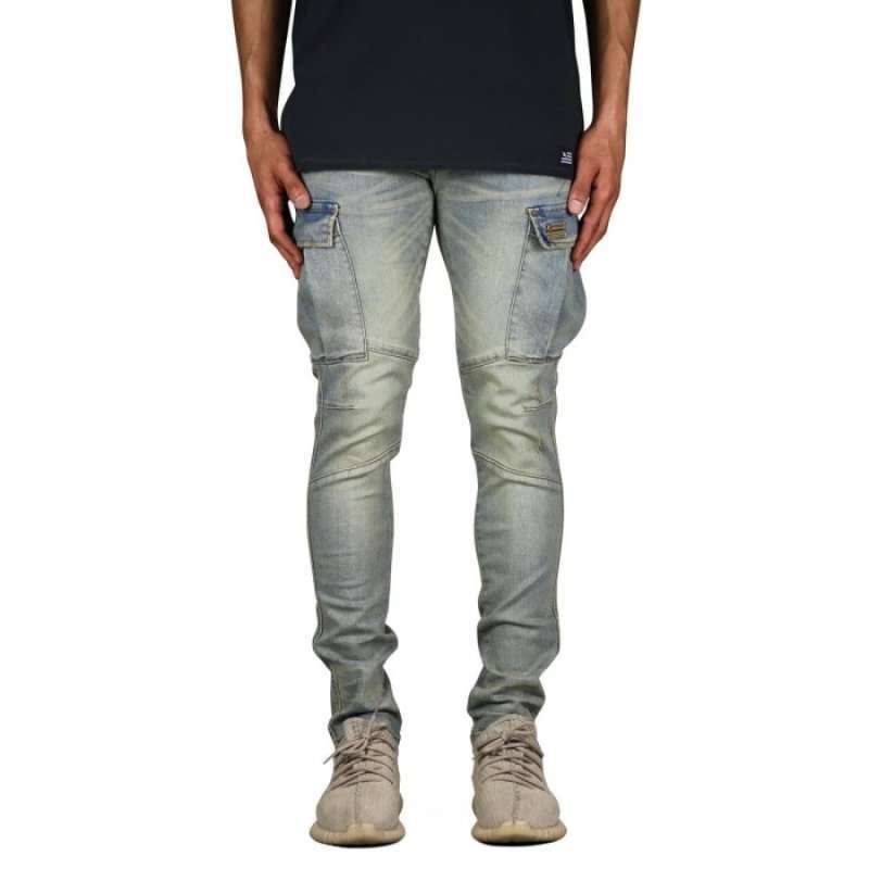 Jual Hyper Denim Indigo Cargo Jean 