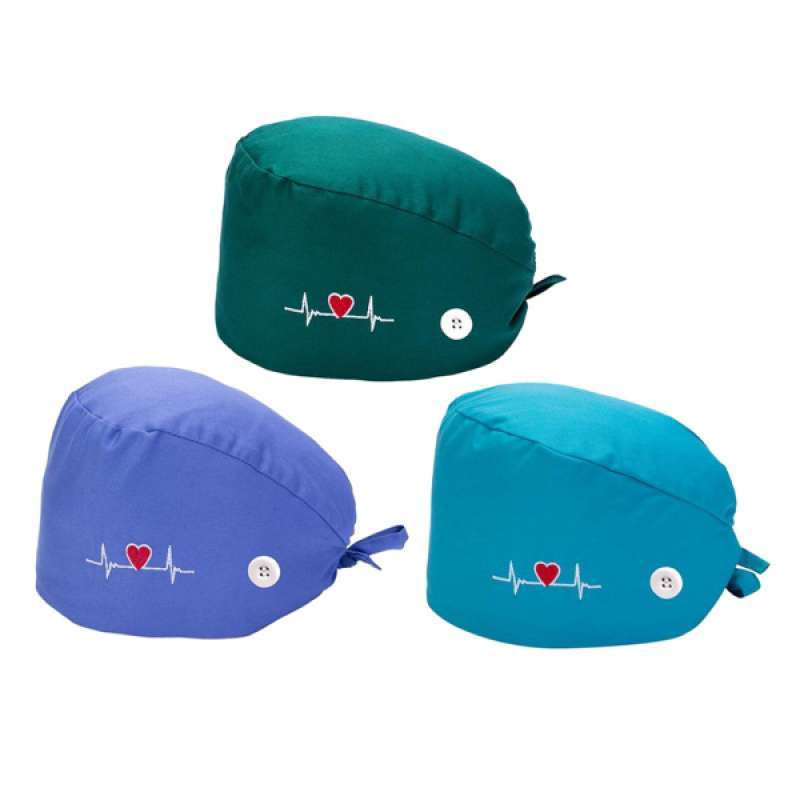 Promo 3Pcs Women's Surgical Scrub Cap 