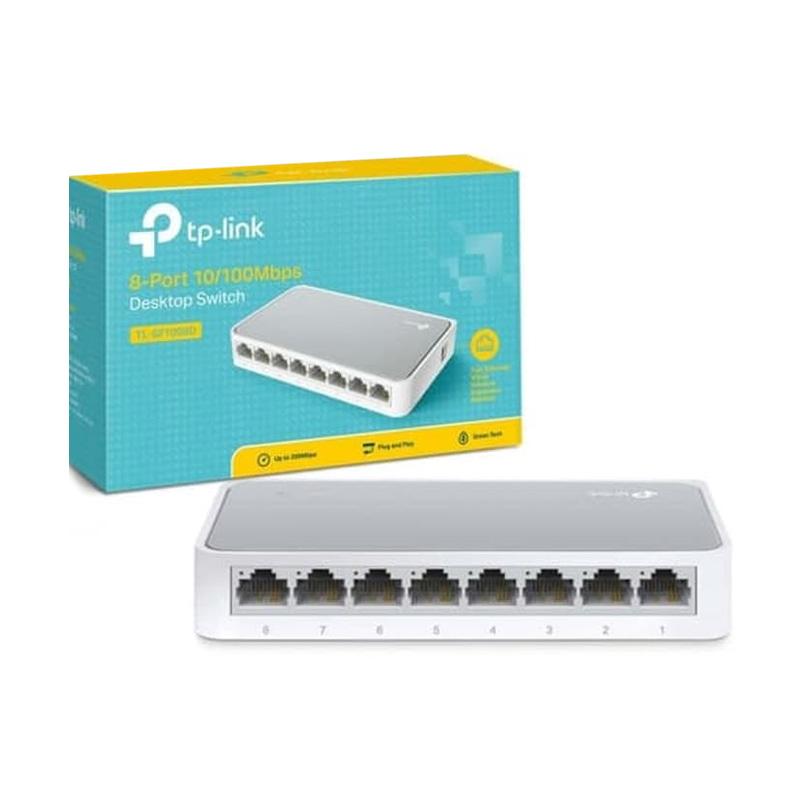 Jual TP-Link TL-SF1008D Switch HUB LAN 8 port 10/100Mbps Desktop Switch - Putih di Seller Proton Elektronik - Kab. Probolinggo, Jawa Timur | Blibli