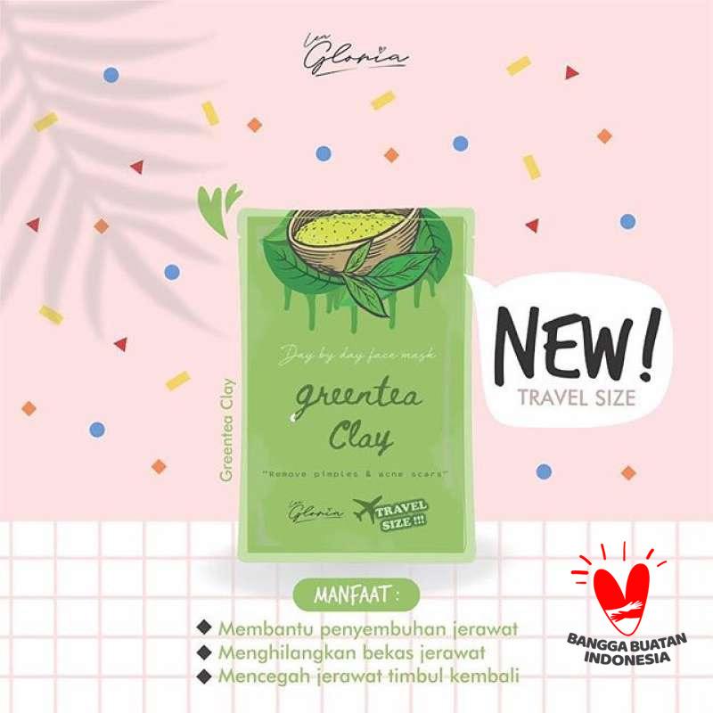 Jual Lea Gloria Masker Wajah Greentea Clay Face Mask Anik Travel Size 10g Bpom Terbaru Juli 2021 