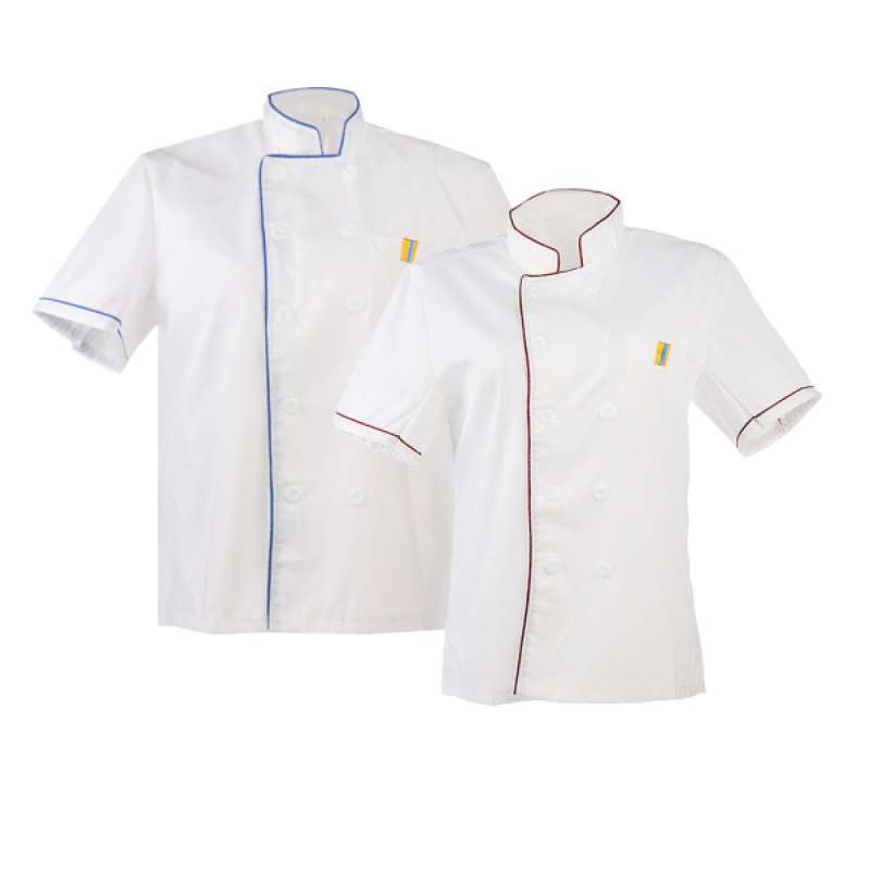 White Chef Jacket Coat Short Sleeve 