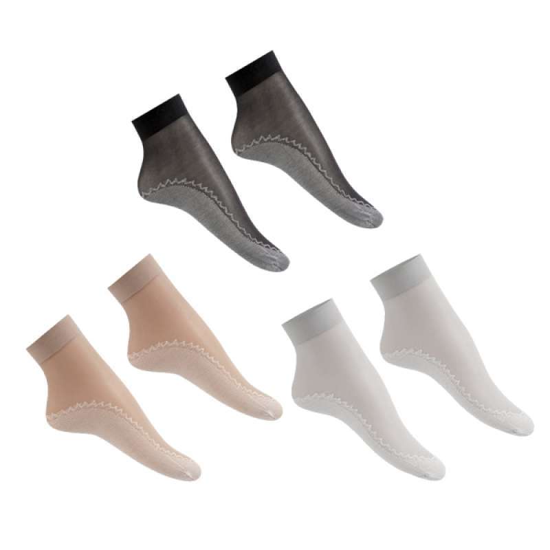 Promo 60x Nylon Silk Summer Socks Thin Non-Slip Short Crew ...