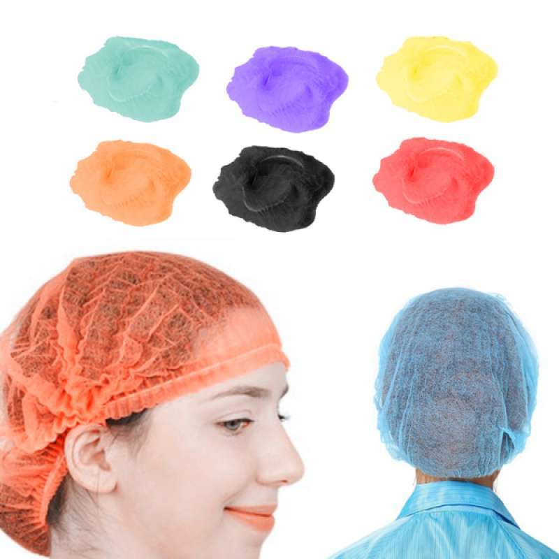 Disposable Hair Net Head Cover Mob Cap 