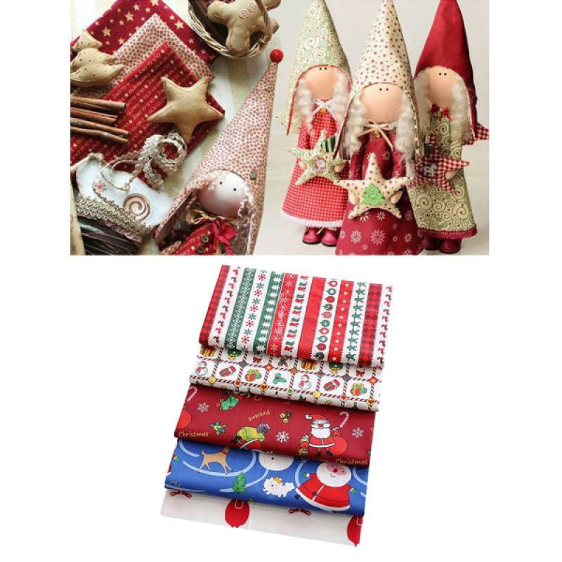 Download Jual Christmas Printing Pattern Cloth Natural Cotton Linen Fabric Sewing Diy Crafts Online November 2020 Blibli Com PSD Mockup Templates