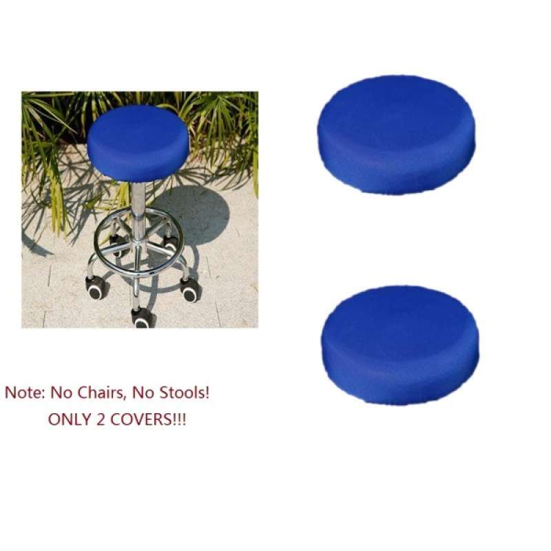 Jual 2x 11 14 Bar Stool Covers Round Chair Seat Cover Cushions Sleeve Slipcover Online November 2020 Blibli Com