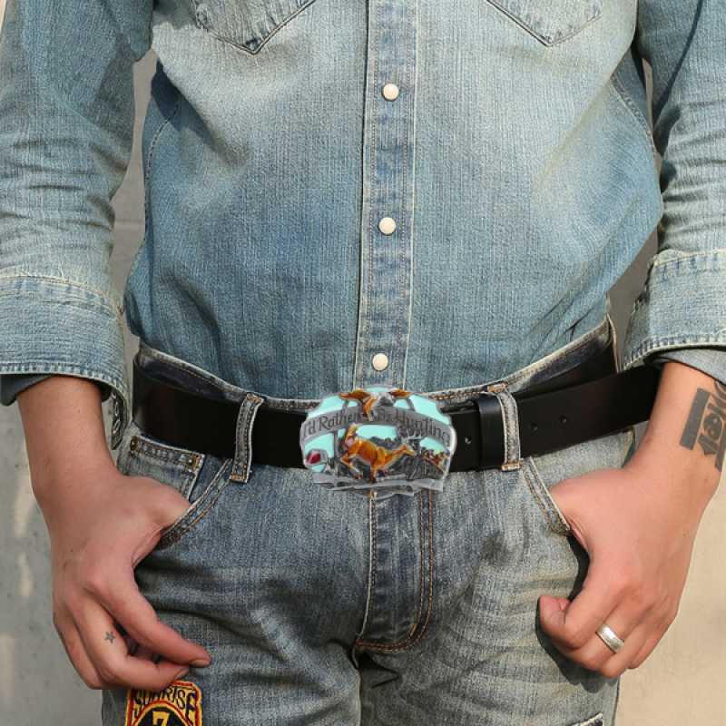 buckle cowboy jeans