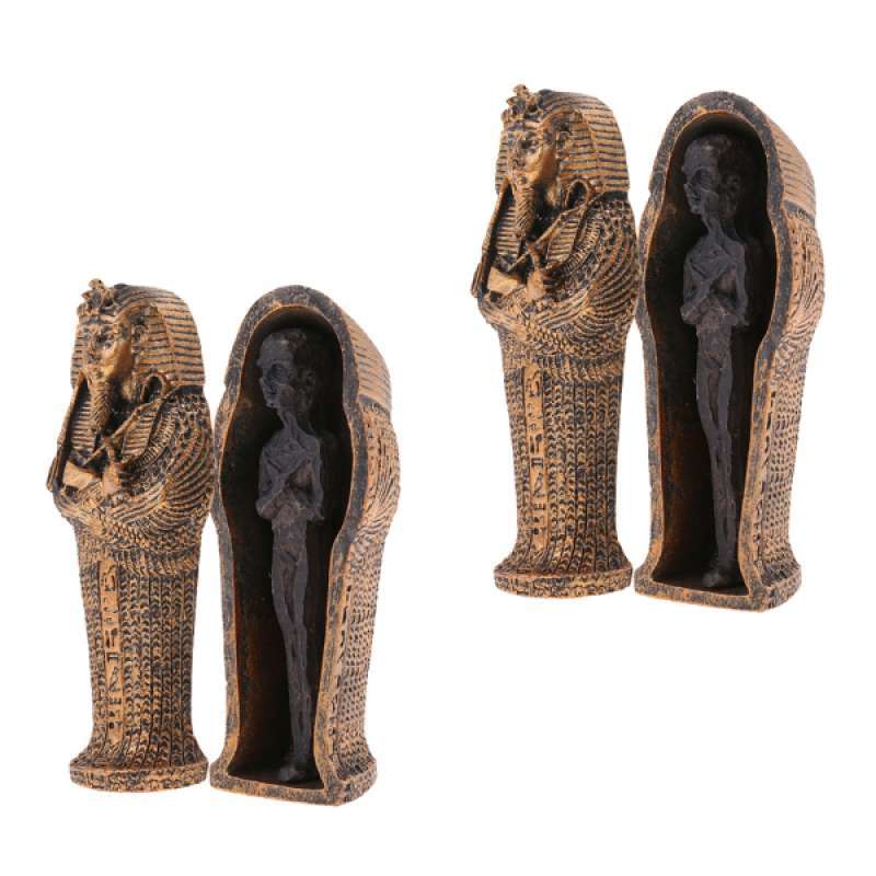 Jual 2x Exquisite Resin Mummy Coffin Model For Garden Backyard Collectibles Craft Terbaru Juli 2021 Blibli