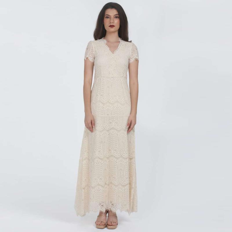 brocade long dress