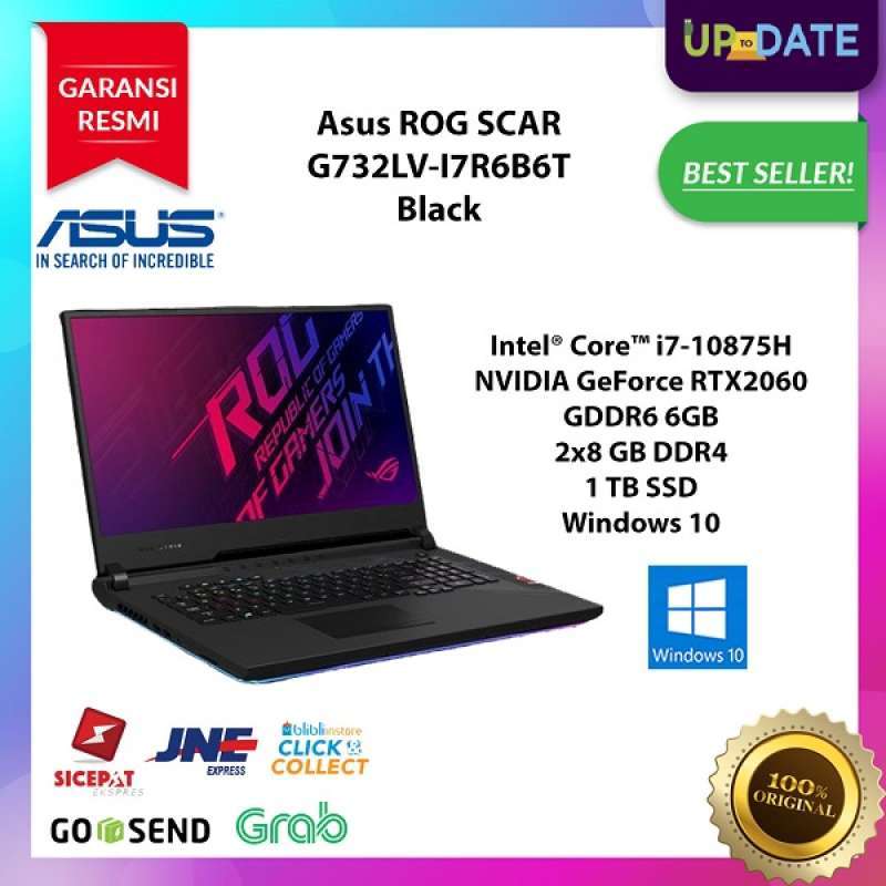 Jual Asus Rog Scar G732lv I7r6b6t Gaming Laptop Intel Core I7 10875h 2x8 Gb Ddr4 1 Tb Ssd 17 3 Inch Fhd Win 10 Online Desember 2020 Blibli