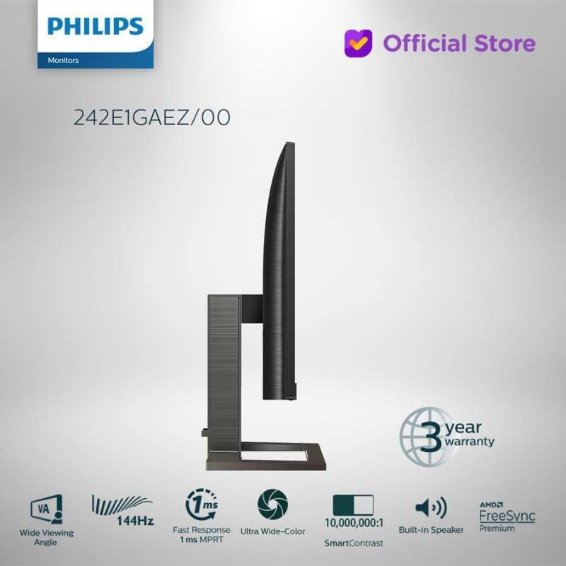 Promo Monitor Philips Led 24 242e1gaez Va 1080p 165hz Speaker Ergo