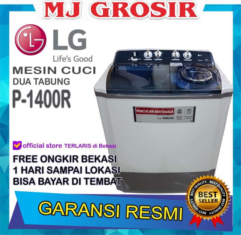 Jual Mesin Cuci Lg Wp 1400 R 14kg 2 Tabung 1400r Low Watt Online November 2020 Blibli Com