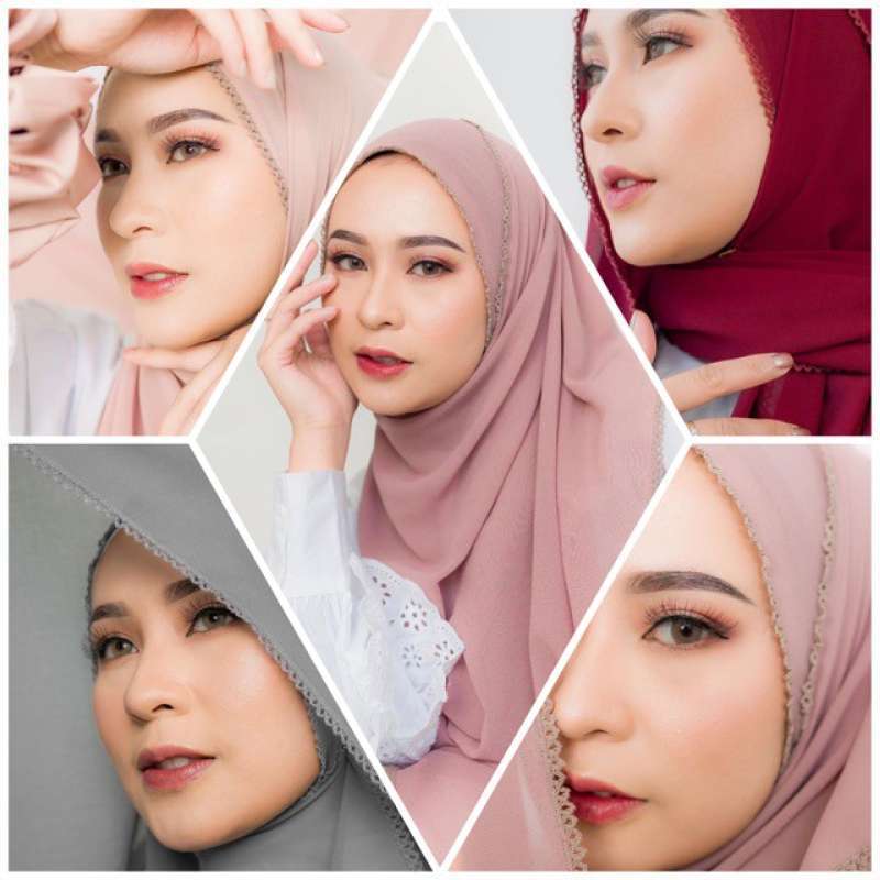 Jual Kerudung Pashmina Ceruty Baby Doll Picot Online Januari 2021 Blibli
