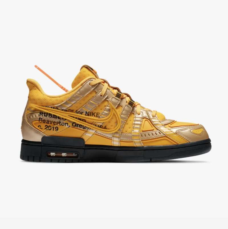 off white dunk gold