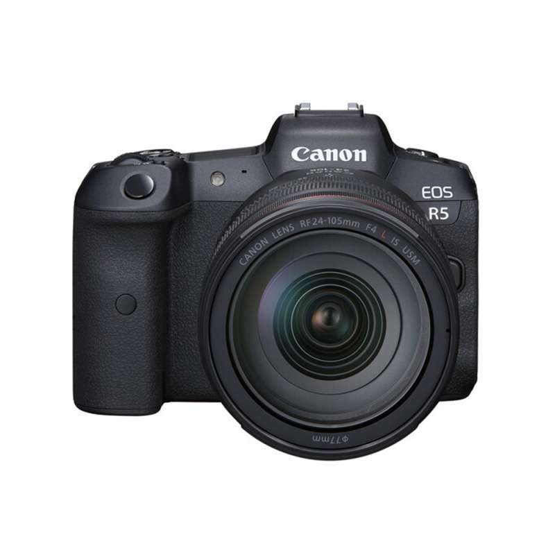 canon eos r5 mirrorless digital camera with 24 105mm f 4l lens