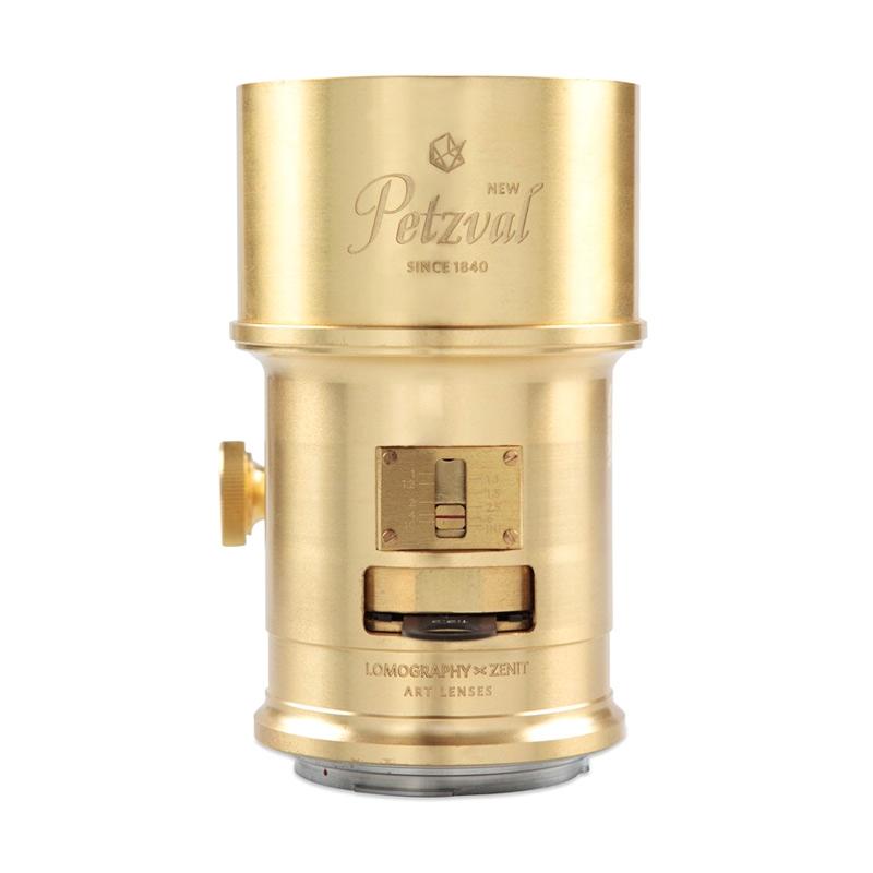 Brass Petzval 85 Art Lens INSTAXSHOP Petzval 85mm Mount Brass