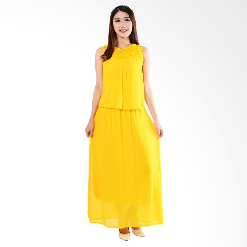 Ayako Fashion Melinda YU Dress - Kuning
