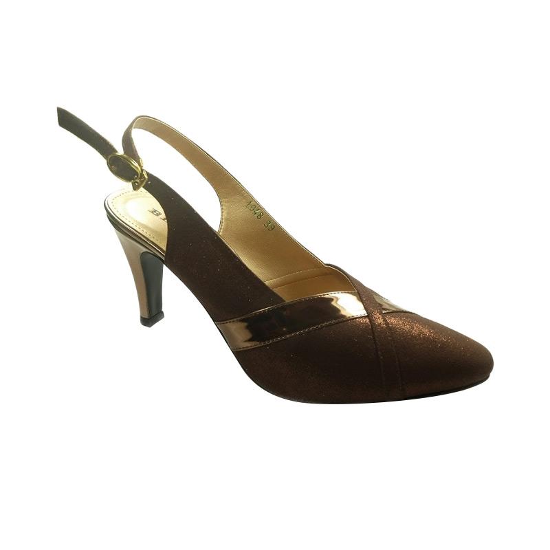 Beauty Shoes 1048 Mid Heels - Brown