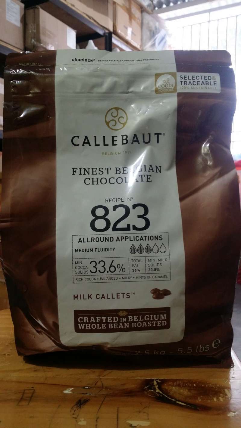 Jual Callebaut 823 Coklat Milk Callet Belgian Chocolate 33.6