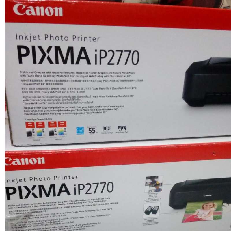 mesin printer canon 2770 original new fullset tanpa katrid