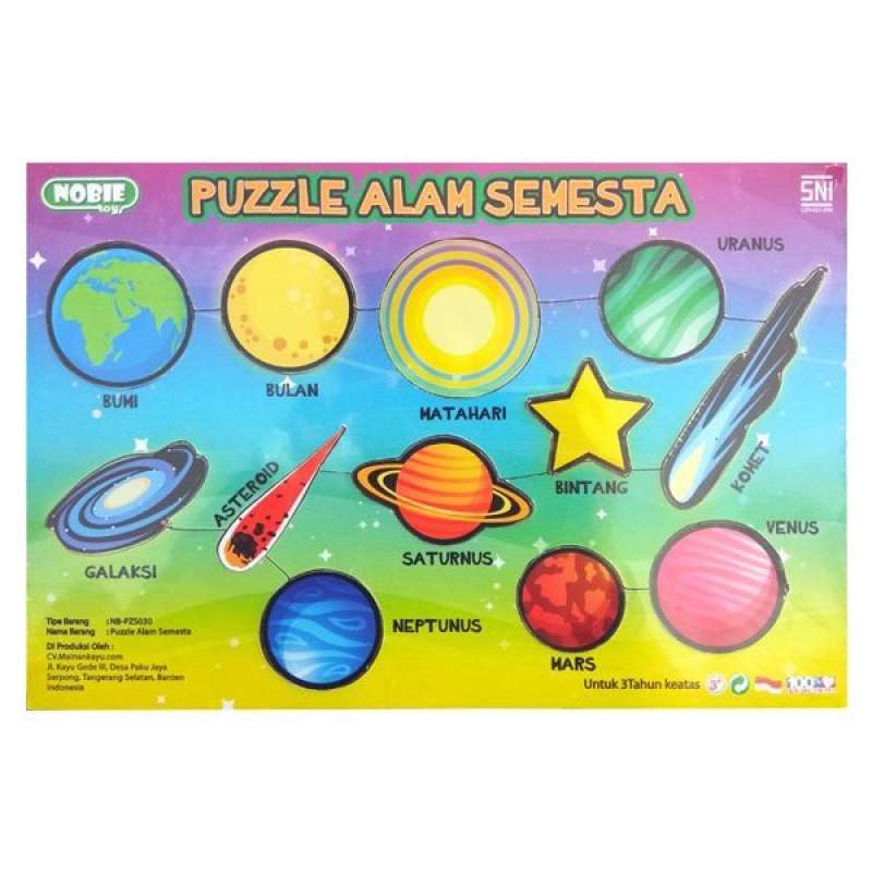 Jual Puzzle Alam Semesta Bermain Mengenal Benda Langit Murah Mei 2021 Blibli