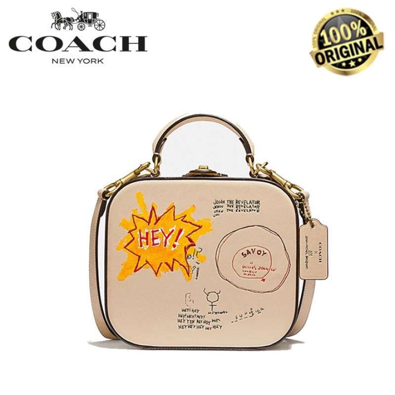 Michel Basquiat Square Bag Brass STas 