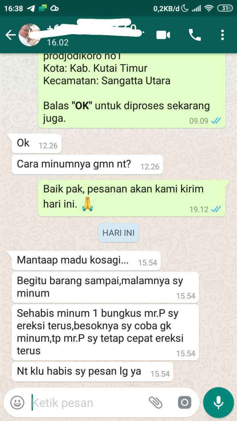 kesagi 5 sachet madu pria tahan lama madu vitalitas