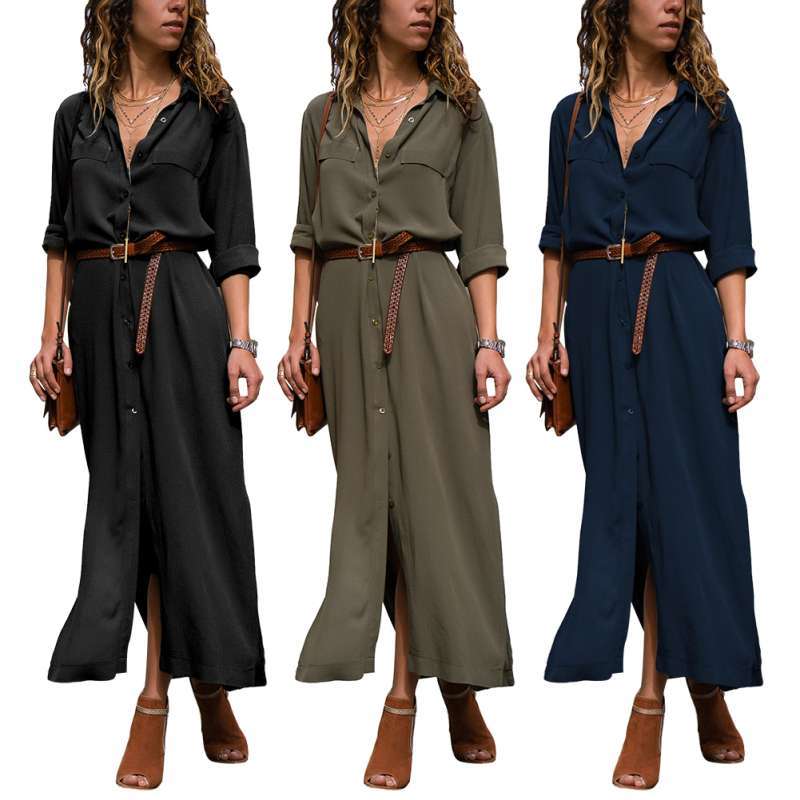 Promo Bluelans Casual Women Solid Color 