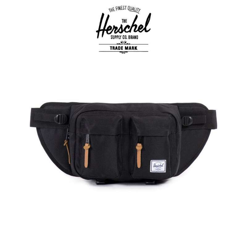 Jual Herschel Eighteen Hip Pack Tas Pinggang Unisex Black di