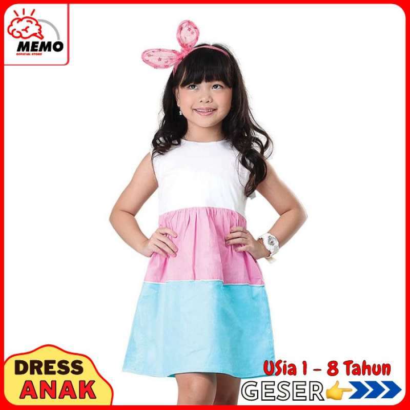Jual Baju Dress Anak Perempuan Murah Katun Pink Putih Biru Kombinasi Baju Anak Perempuan Dress Pesta Anak Perempuan Pakaian Anak Perempuan Dress Gaun Anak Online Mei 2021 Blibli